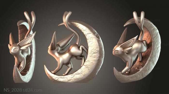 Moon glowing