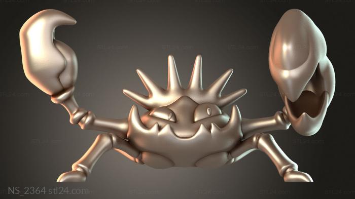 Pokemons Kangaskhan and Kingler