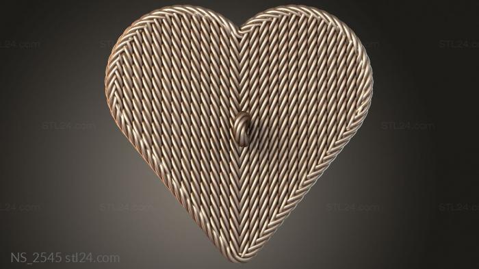 Rope Heart Container Lid