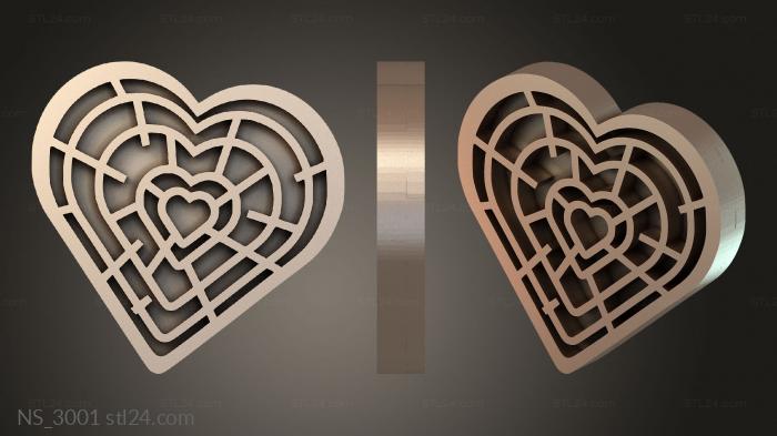 Different (NS_3001) 3D models for cnc