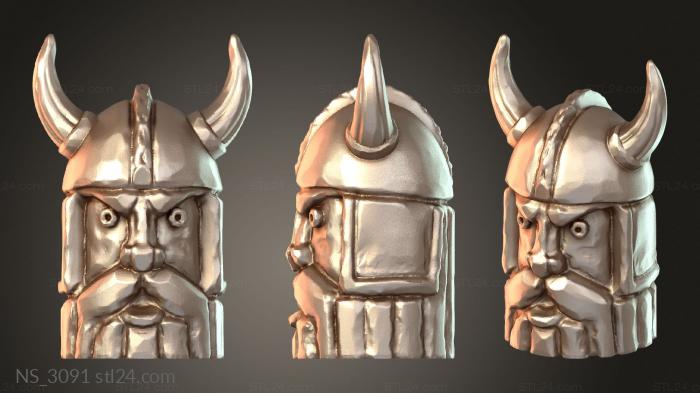 Viking Face Rocks Dwarf Warrior