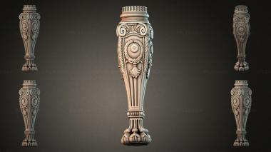 Furniture legs (Decorative leg, NJI_002097) 3D models for cnc