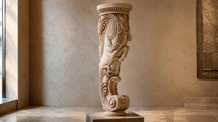 baluster with ornament 3d STL model