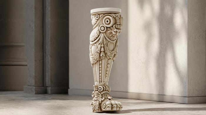 Decorative leg 3d STL model