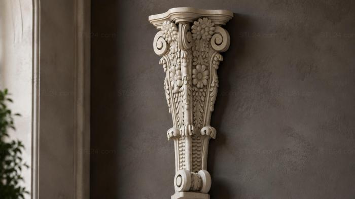 Decorative leg 3d STL model