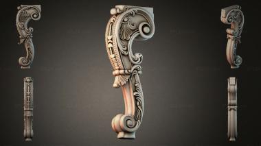 Furniture legs (Decorative leg, NJI_002137) 3D models for cnc