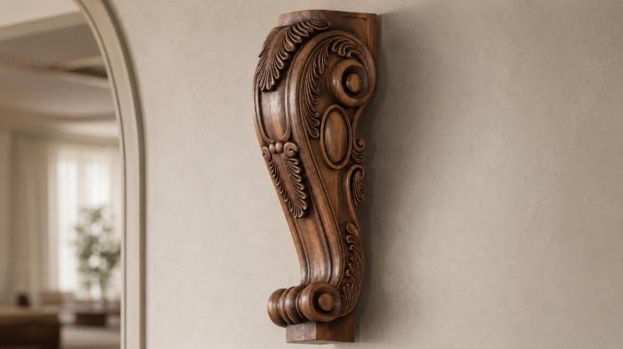 Decorative furniture leg 3d STL model