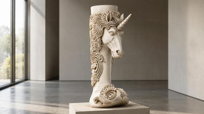 Unicorn Head 3d STL model