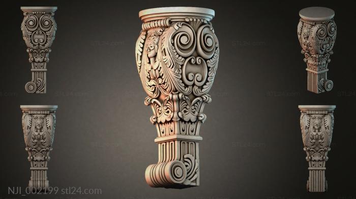 Column capital 3d STL model