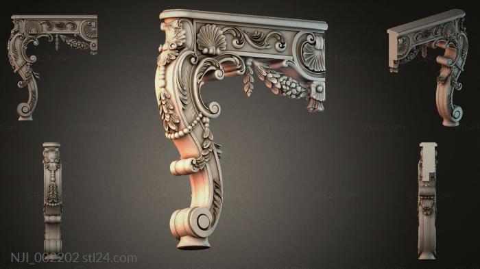 Decorative support bracket 3d STL model