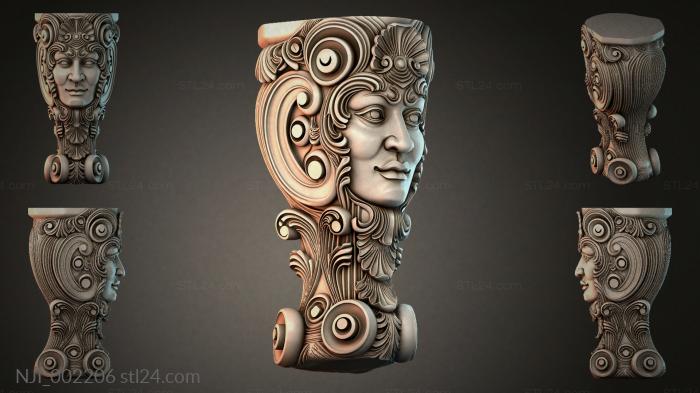 Vase head 3d STL model