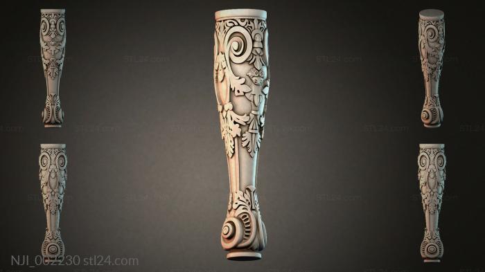 Decorative leg 3d STL model