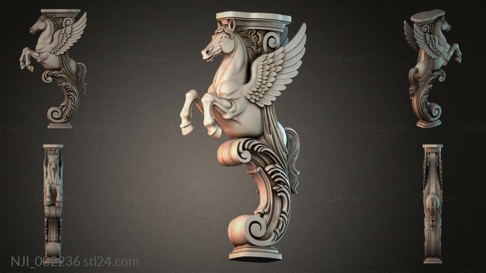 Winged Horse 3d STL model