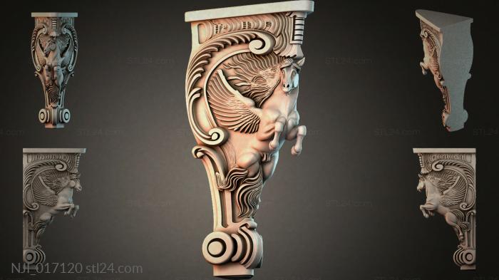 Furniture legs (NJI_017120) 3D models for cnc