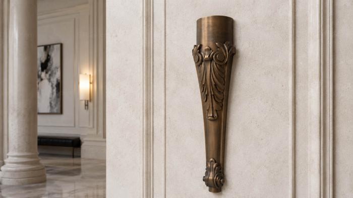 Legs (Classic furniture leg with carved plant decor, NJ_0445-2) 3D models for cnc
