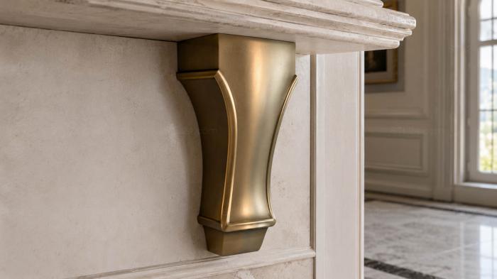 Legs (Modern furniture leg with curved profile and decorative edging, NJ_0610) 3D models for cnc