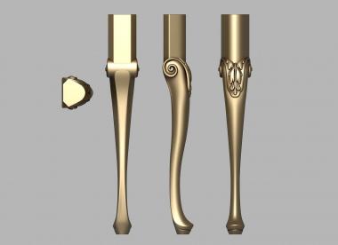 Legs (Table cabriole leg, NJ_0849) 3D models for cnc