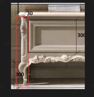 Legs (Leg and tsarga version1, NJ_0873) 3D models for cnc