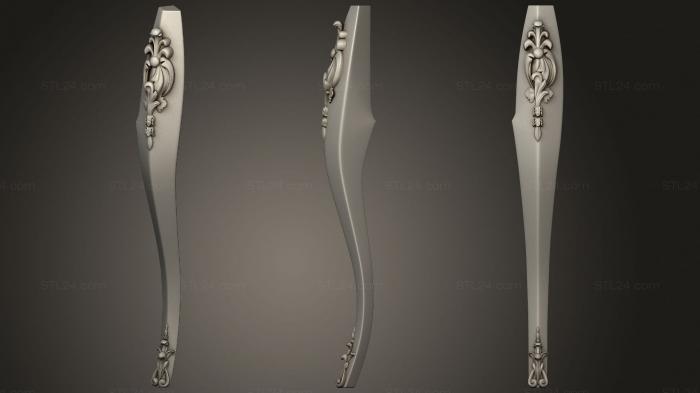 Legs (Foot with two overlays version1, NJ_0878) 3D models for cnc