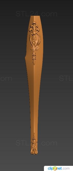 Legs (Foot with two overlays version1, NJ_0878) 3D models for cnc