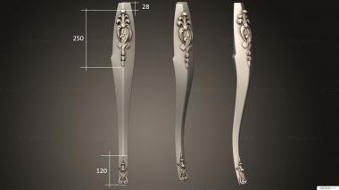 Legs (Foot with two overlays version1, NJ_0878) 3D models for cnc