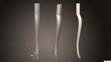 Legs (Leg with one pad, NJ_0879) 3D models for cnc