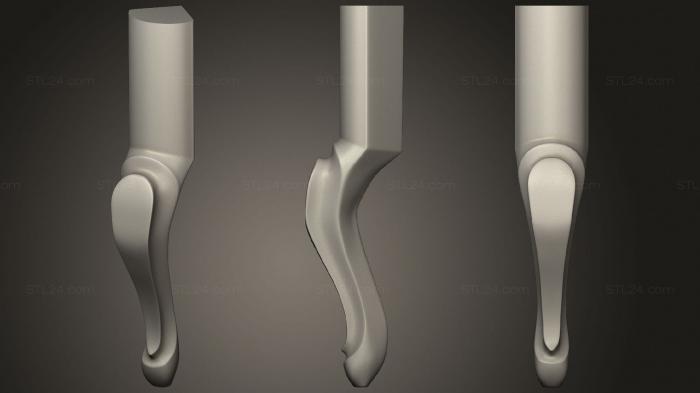 Ножки (Ножка, NJ_0880) 3D модель для ЧПУ станка