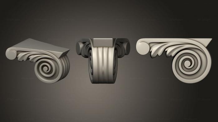 Ножки (Ножка резная с подставкой, NJ_0881) 3D модель для ЧПУ станка