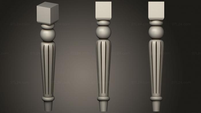 Ножки (Ножка стула, NJ_0889) 3D модель для ЧПУ станка