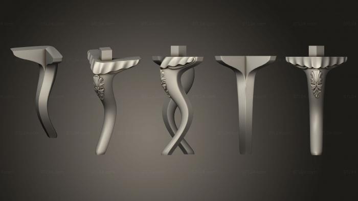 Ножки (Ножка стула, NJ_0890) 3D модель для ЧПУ станка