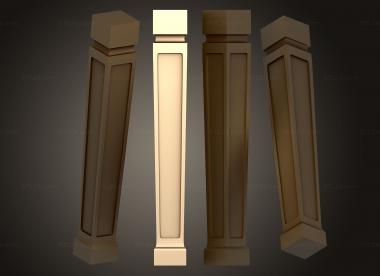 Legs (Square leg, NJ_0891) 3D models for cnc