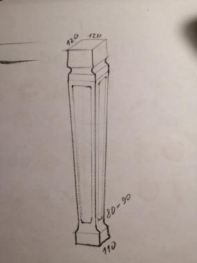 Legs (Square leg, NJ_0891) 3D models for cnc