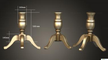 Legs (Dining table leg, NJ_0897) 3D models for cnc