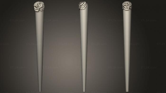 Ножки (Ножка фигурная, NJ_0904) 3D модель для ЧПУ станка