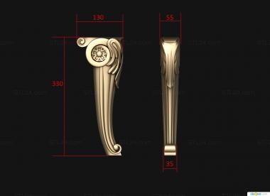 Legs (Stair baluster, NJ_0909) 3D models for cnc