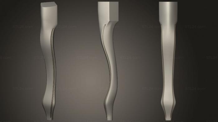 Ножки (Ножка кушетки версия1, NJ_0912) 3D модель для ЧПУ станка
