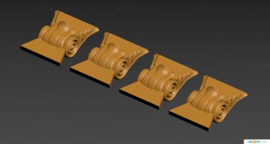 Legs (Table leg element, NJ_0915) 3D models for cnc
