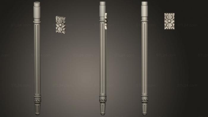 Ножки (Ножка для тумбочки, NJ_0916) 3D модель для ЧПУ станка
