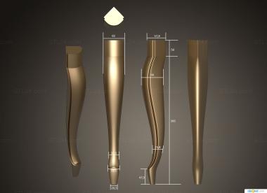 Legs (Ottoman leg, NJ_0920) 3D models for cnc