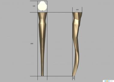 Legs (Table leg, NJ_0924) 3D models for cnc