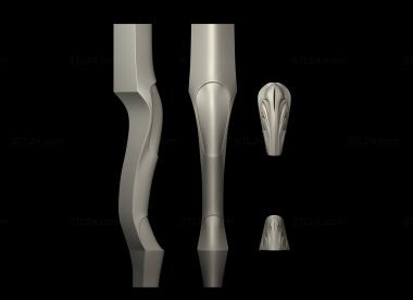 Legs (Chair leg, NJ_0939) 3D models for cnc