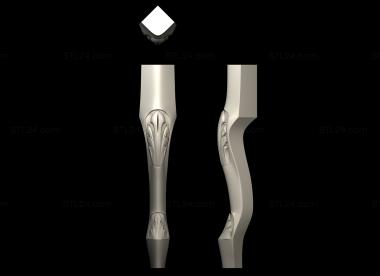 Legs (Chair leg, NJ_0939) 3D models for cnc