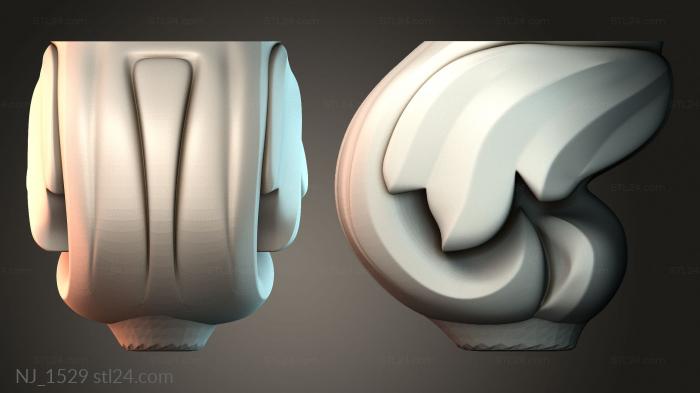 Ножки (NJ_1529) 3D модель для ЧПУ станка