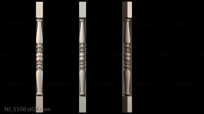 Ножки (NJ_1558) 3D модель для ЧПУ станка