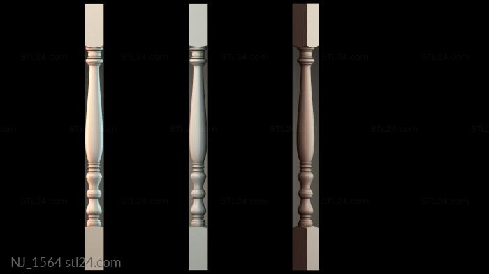 Ножки (NJ_1564) 3D модель для ЧПУ станка