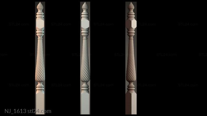 Ножки (NJ_1613) 3D модель для ЧПУ станка