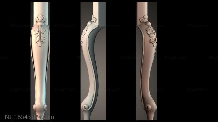 Ножки (NJ_1654) 3D модель для ЧПУ станка