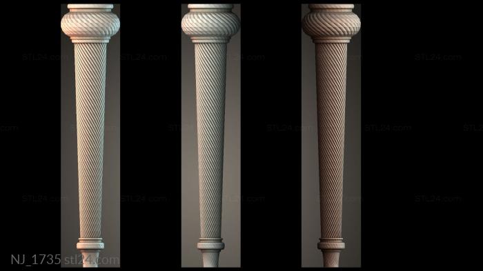 Ножки (NJ_1735) 3D модель для ЧПУ станка