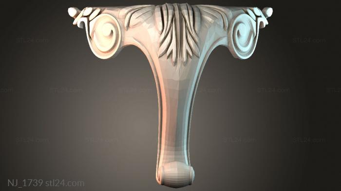 Ножки (NJ_1739) 3D модель для ЧПУ станка