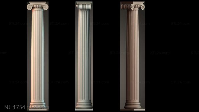 Ножки (NJ_1754) 3D модель для ЧПУ станка